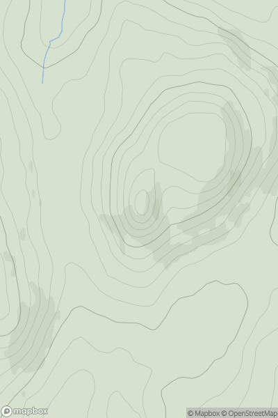 Thumbnail image for Sugarloaf Hill [County Armagh] showing contour plot for surrounding peak
